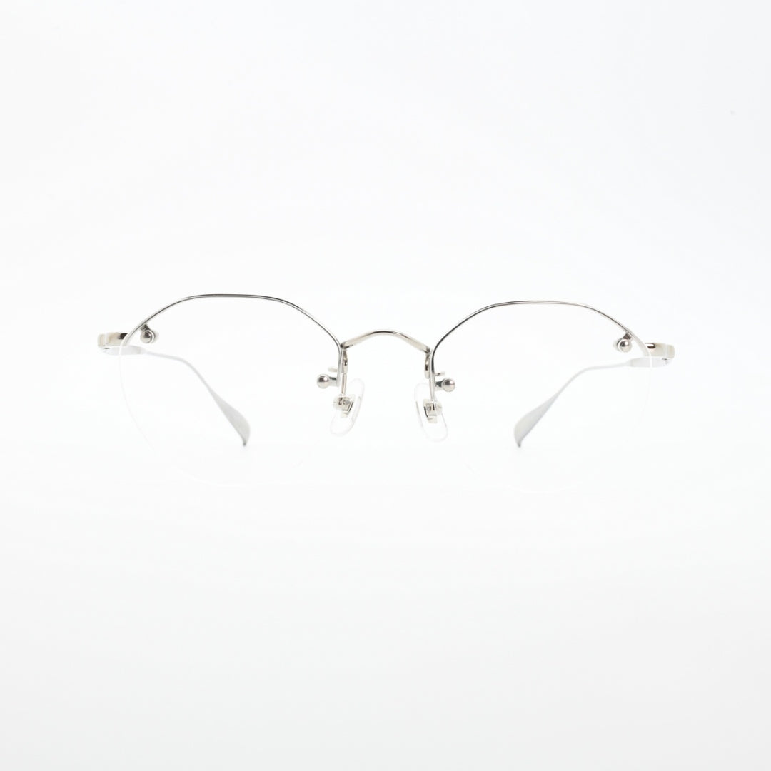辻眼鏡 国松謹製<br>TJ-007-2 col-2 SILVER<br>