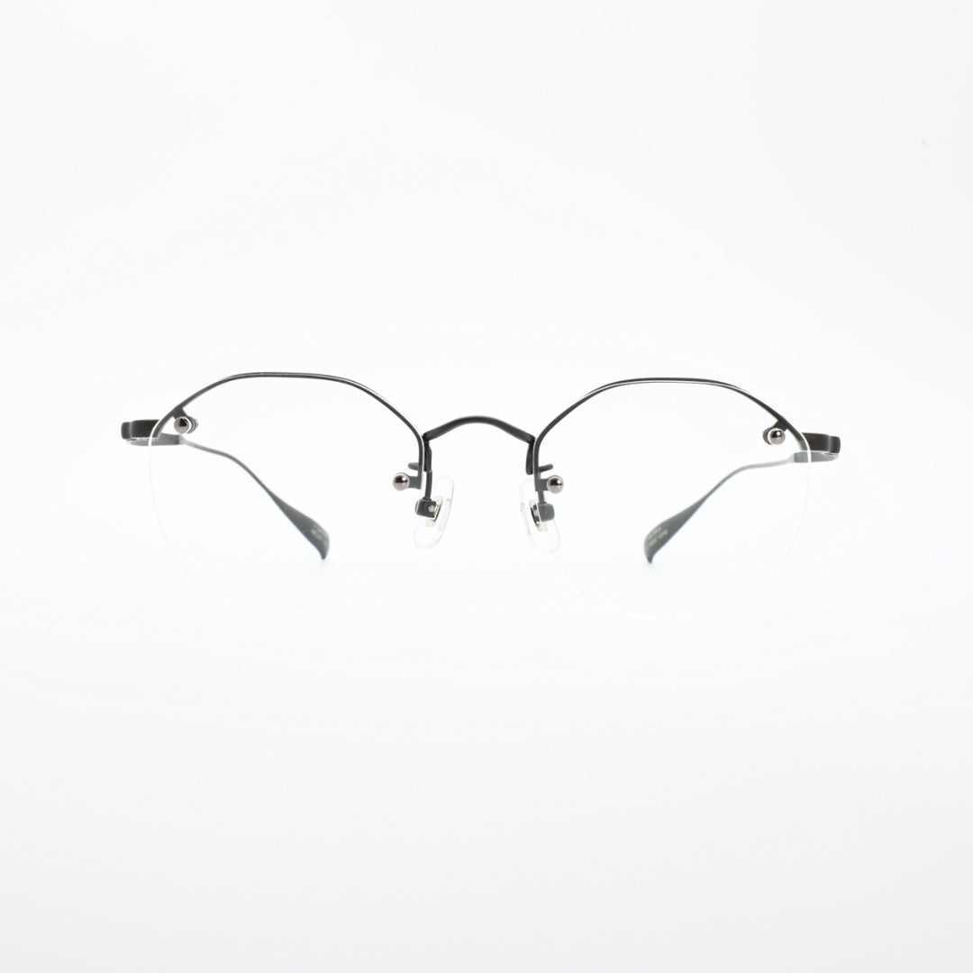 辻眼鏡 国松謹製<br>TJ-008-5 col-5 IP-BLACK<br>
