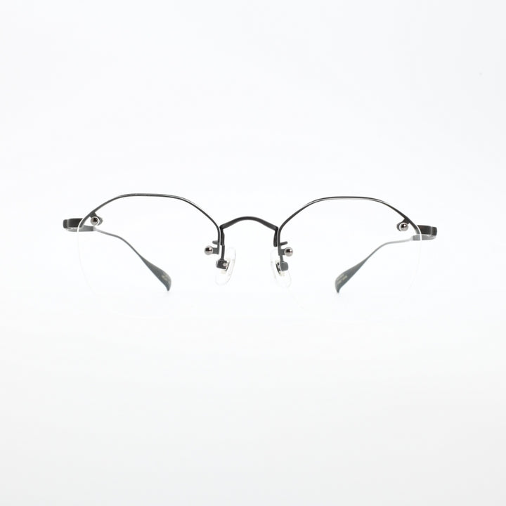 辻眼鏡 国松謹製<br>TJ-008-5 col-5 IP-BLACK<br>