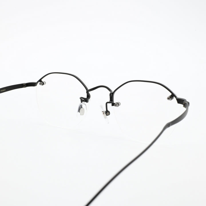 辻眼鏡 国松謹製<br>TJ-008-5 col-5 IP-BLACK<br>
