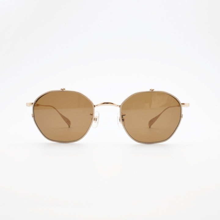 辻眼鏡 国松謹製<br>TJ-011-2 col-3 GOLD/GOLD-SHRINK<br>