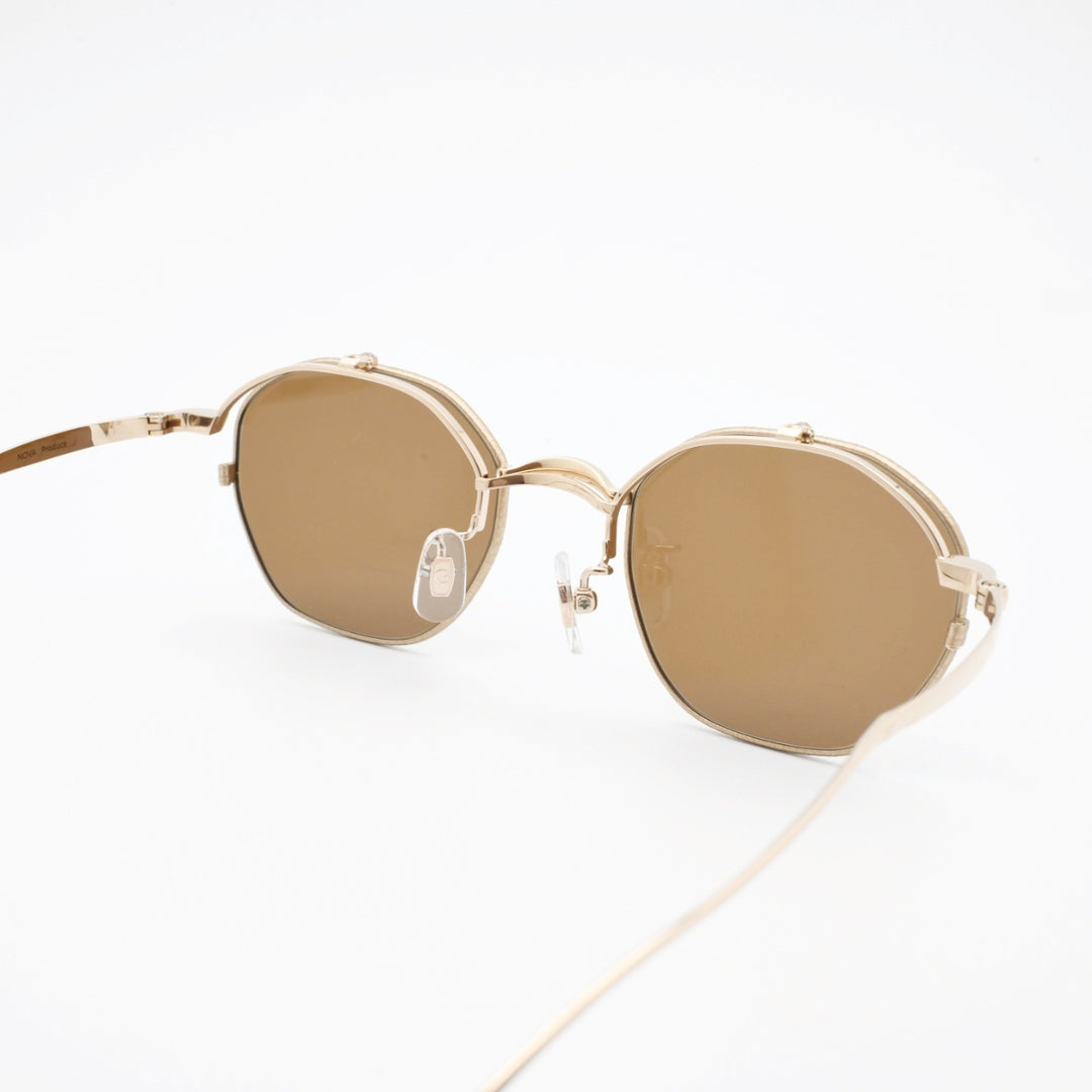 辻眼鏡 国松謹製<br>TJ-011-2 col-3 GOLD/GOLD-SHRINK<br>