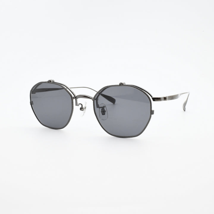 辻眼鏡 国松謹製<br>TJ-011-2 col-4 IP-GRAY/GRAY-SHRINK<br>