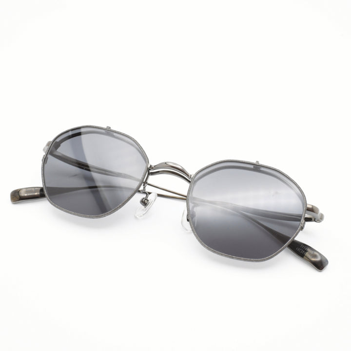 辻眼鏡 国松謹製<br>TJ-011-2 col-4 IP-GRAY/GRAY-SHRINK<br>