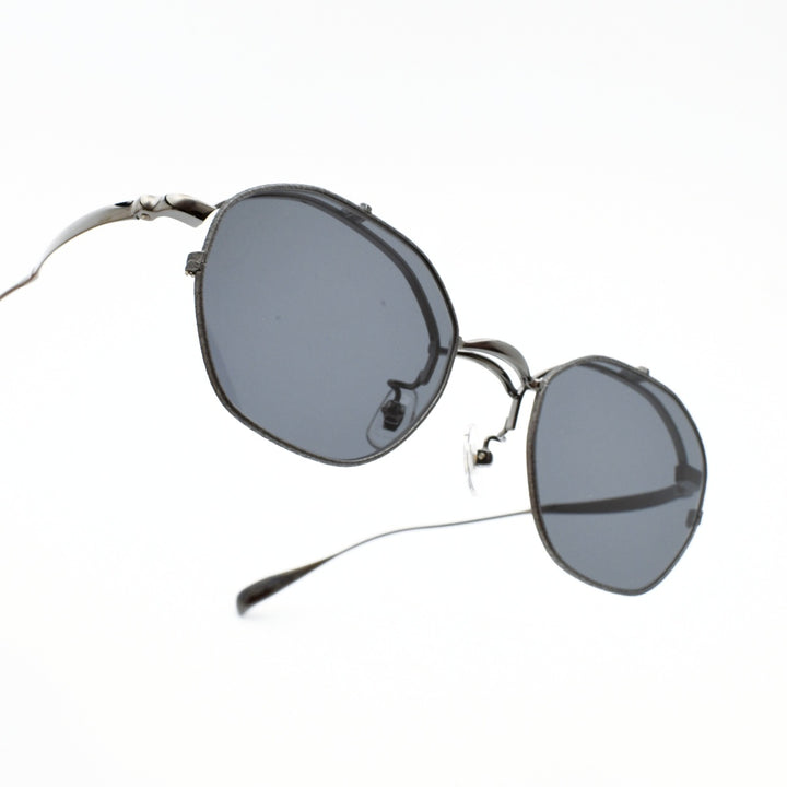 辻眼鏡 国松謹製<br>TJ-011-2 col-4 IP-GRAY/GRAY-SHRINK<br>