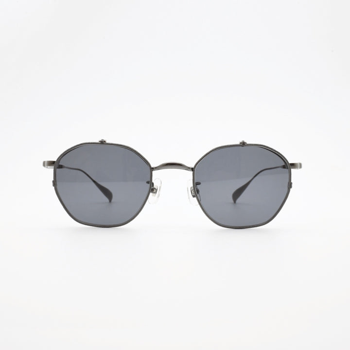 辻眼鏡 国松謹製<br>TJ-011-2 col-4 IP-GRAY/GRAY-SHRINK<br>