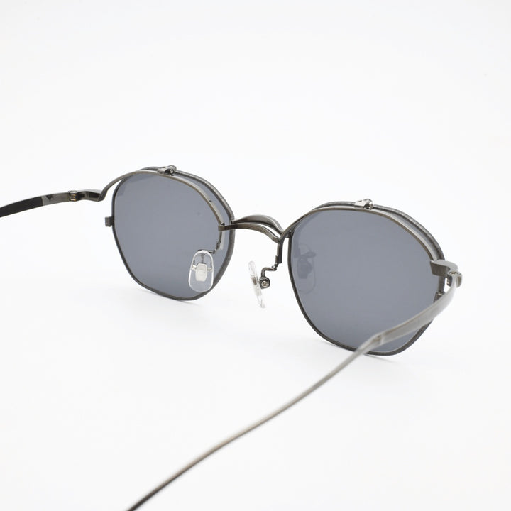 辻眼鏡 国松謹製<br>TJ-011-2 col-4 IP-GRAY/GRAY-SHRINK<br>