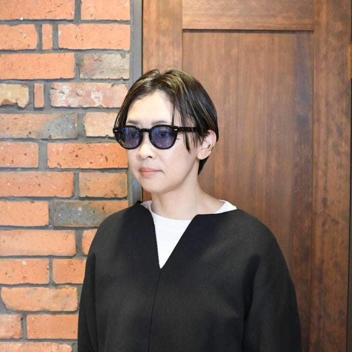 MY FAST STORY Hiroさん 着用モデル EYEVAN アイヴァン WEBB col-PBK lens-LT BLU 49サイズ