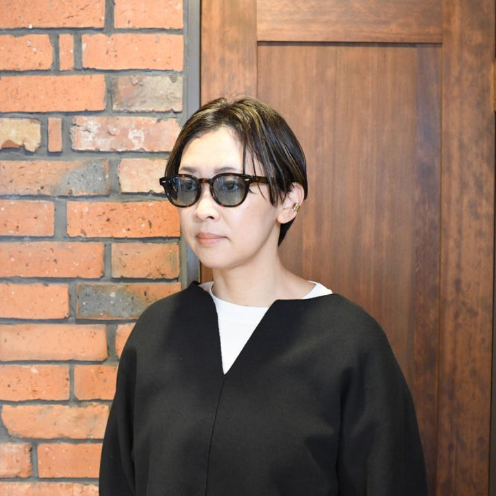 MY FAST STORY Hiroさん 着用モデル EYEVAN アイヴァン WEBB col-TORT lens-LT GRN 49サイズ